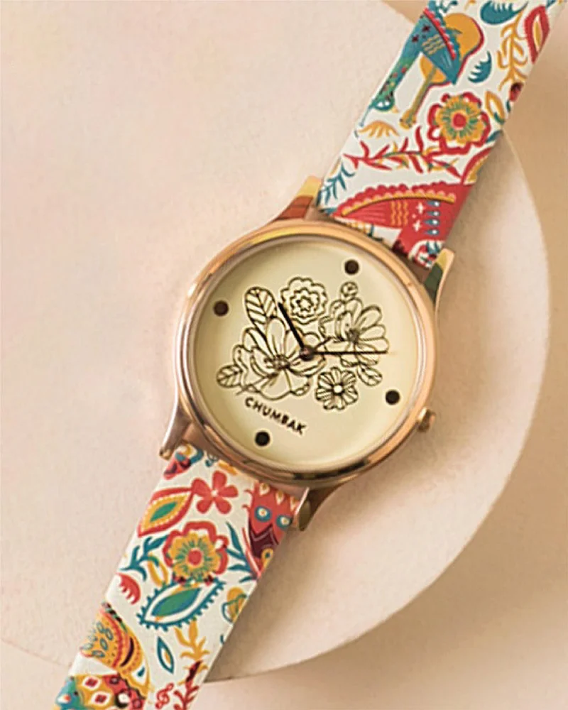 Chumbak TEAL by Chumbak Jungle Beats Watch Ivory